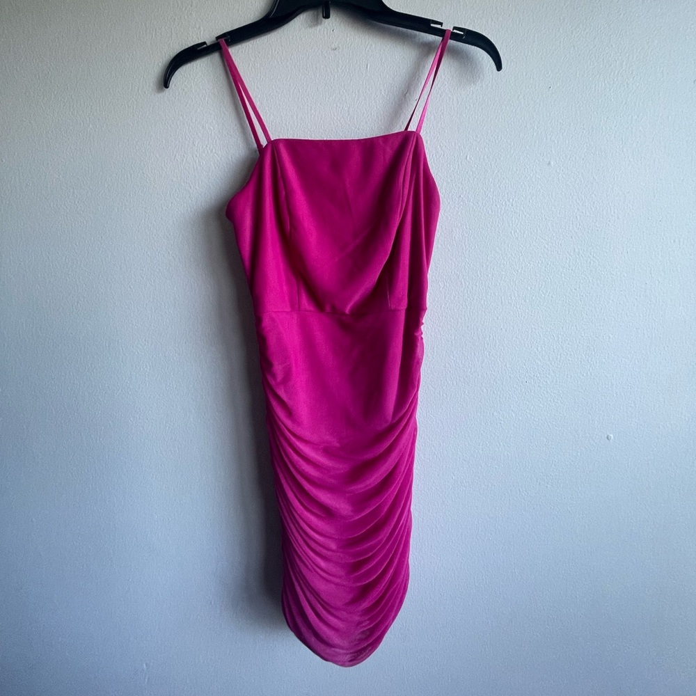 Magenta bodycon dress